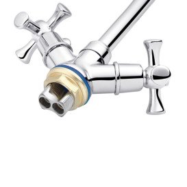 Змішувач для кухні Kroner KRM Rhein-C030-1 з гнучким виливом хром CV023573