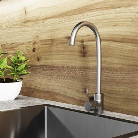 Змішувач для кухні Kroner KRP Edelstahl Klassisch-ESG035 одноважільний нікель CV023000