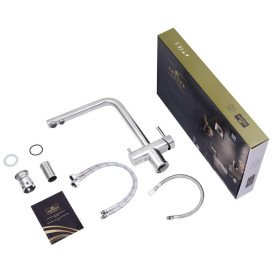 Змішувач для кухні Kroner KRP Edelstahl Klassisch-ESG03811 під фільтр нікель CV027932