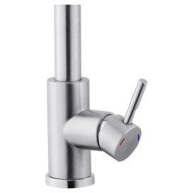 Змішувач для кухні Kroner KRP Edelstahl Klassisch-ESG03915 з висувним виливом нержавіюча сталь CV032281