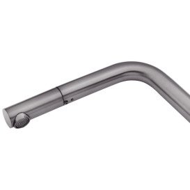 Змішувач для кухні Kroner KRP Edelstahl Klassisch-PVD03918V з висувним виливом графіт CV032285