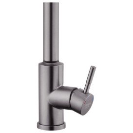 Змішувач для кухні Kroner KRP Edelstahl Klassisch-PVD03916S з висувним виливом сенсорний графіт CV032496