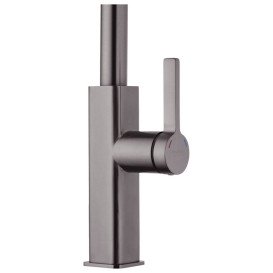 Змішувач для кухні Kroner KRP Edelstahl Klassisch-PVD03918 з висувним виливом графіт CV032499