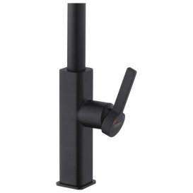 Змішувач для кухні Kroner KRP Edelstahl Klassisch-SCH03918 з висувним виливом чорний CV032500