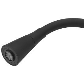 Смеситель для кухни Kroner KRP Edelstahl Klassisch-ESG031BLK с гибким изливом нержавеющая сталь/черный CV035371