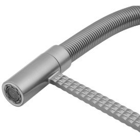 Змішувач для кухні Kroner KRP Ersel-GRP03999 з гнучким виливом графіт CV033803