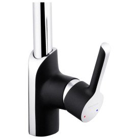 Смеситель для кухни Kroner KRP Essen-SCH030 однорычажный хром/черный CV024333