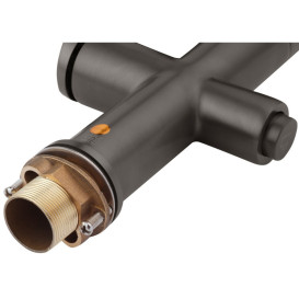 Смеситель для кухни Kroner KRP Graz-GRP03815 с гибким изливом графит CV031337