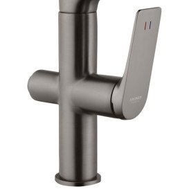 Смеситель для кухни Kroner KRP Graz-GRP03815 с гибким изливом графит CV031337