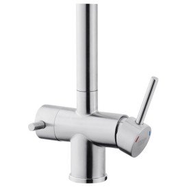 Смеситель для кухни Kroner KRP Klassisch-ESG03815BLK под фильтр нержавеющая сталь/черный CV027933