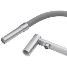 Смеситель для кухни Kroner KRP Klassisch-ESG03815GRA под фильтр нержавеющая сталь/серый CV027934