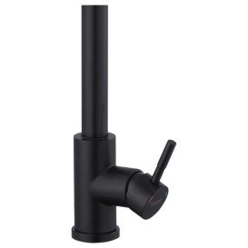 Смеситель для кухни Kroner KRP Klassisch-SCH03915 с выдвижным изливом черный CV032282