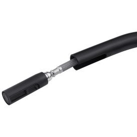 Смеситель для кухни Kroner KRP Klassisch-SCH03915 с выдвижным изливом черный CV032282