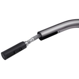 Змішувач для кухні Kroner KRP Klassisch-PVD03916 з висувним виливом графіт CV032283