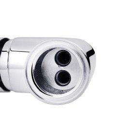 Смеситель для кухни Kroner KRP Kuche-C031WHI с гибким изливом хром/белый CV024335