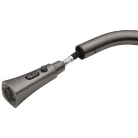 Змішувач для кухні Kroner KRP Makon-GRP030-T з висувним виливом графіт CV033865