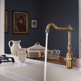 Смеситель для кухни Nobili Rubinetterie Antica однорычажный бронза AT18113BR