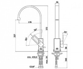Смеситель для кухни Paffoni Elle хром EL 880 CR