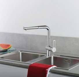 Смеситель для кухни Paffoni Ringo хром RIN 295 CR-MET