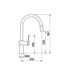 Змішувач для кухні GRB Kitchen змішувач хром 46827460