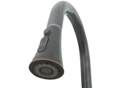 Змішувач для кухні Rea Deco одноважільний з висувною лійкою чорний REA-B0182