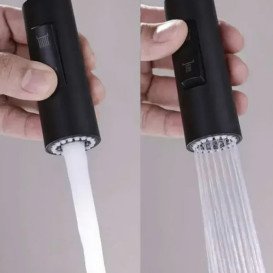 Смеситель для кухни Rea Eco Fresh под фильтр с выдвижной лейкой черный REA-B7564