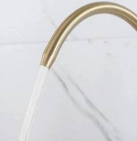 Змішувач для кухні Rea Eco Fresh під фільтр із висувною лійкою матове золото REA-B7596