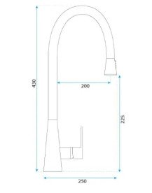 Змішувач для кухні Rea Mild одноважільний з висувною лійкою золото REA-B4802