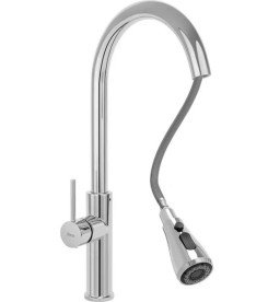 Смеситель для кухни Rea Nest однорычажный с выдвижной лейкой хром REA-B2056