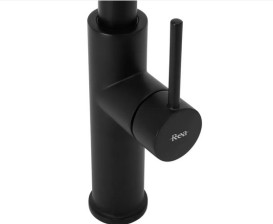 Змішувач для кухні Rea Nest одноважільний з висувною лійкою чорний REA-B2057