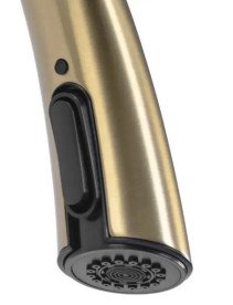 Змішувач для кухні Rea Ross одноважільний з висувною лійкою матове золото REA-B5312