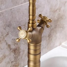 Смеситель для кухни Rea Rustico двухвентильный золотой матовый REA-B5521