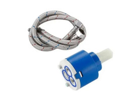 Смеситель для кухни Rea Soul однорычажный с выдвижной лейкой матовое золото REA-B6205