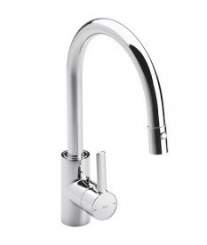 Смеситель для кухни с выдвижным поворотным изливом Roca Targa однорычажный латунь хром A5A8160C00