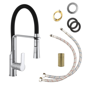 Смеситель для кухни Sink Quality Power однорычажный с гибким изливом хром BVsK-ch