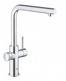 Змішувач для кухні зі стартовим пакетом Grohe Blue Home висувною Г-виливши латунь хром 31539000