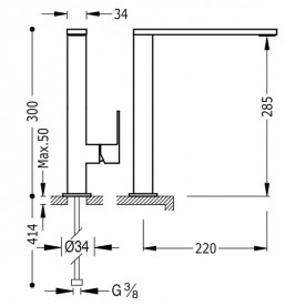 Смеситель для кухни Tres Top Tres colors однорычажный белый матовый 006486BM