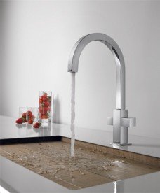 Смеситель для кухни Tres Top-Tres двухвентильный с изливом 22х22 мм хром 108497