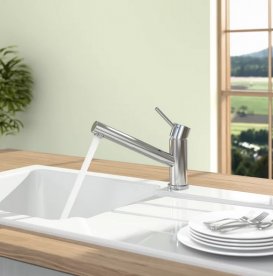 Смеситель для кухни Villeroy & Boch Como однорычажный нержавеющая сталь полированная 925100LE