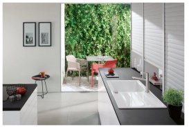 Змішувач для кухні Villeroy & Boch Como Sky одноважільний суцільна нержавіюча сталь 927800LC