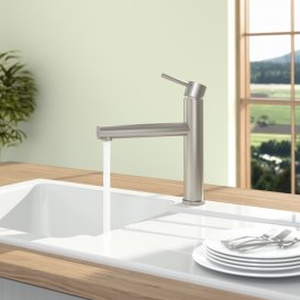 Змішувач для кухні Villeroy & Boch Como Sky одноважільний суцільна нержавіюча сталь 927800LC