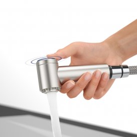 Смеситель для кухни Villeroy & Boch Como Switch с выдвижной лейкой сплошная нержавеющая сталь 927200LC