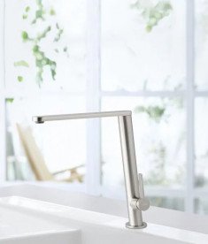 Смеситель для кухни Villeroy & Boch Finera Slope однорычажный сплошная нержавеющая сталь 927600LC