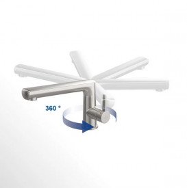 Смеситель для кухни Villeroy & Boch Sorano Shower с выдвижной лейкой сплошная нержавеющая сталь 926800LC