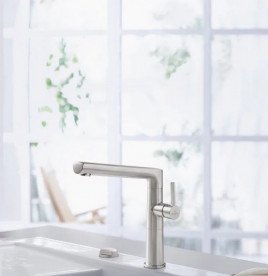 Змішувач для кухні Villeroy & Boch Sorano Sky одноважільний суцільна нержавіюча сталь 926700LC