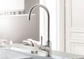 Змішувач для кухні Villeroy & Boch Umbrella одноважільний суцільна нержавіюча сталь 925300LC