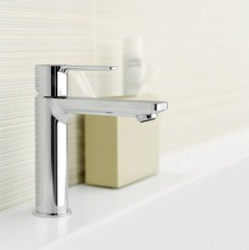 Змішувач для раковини одноважеля з донним клапаном Grohe колекція Lineare хром 32114001