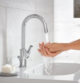 Змішувач для раковини одноважеля високий Grohe Eurosmart хром 23537002