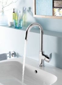 Змішувач для раковини одноважеля високий Grohe Eurosmart хром 23537002