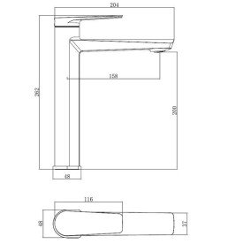 Смеситель для раковины Аквародос Modena однорычажный золото АР000110526